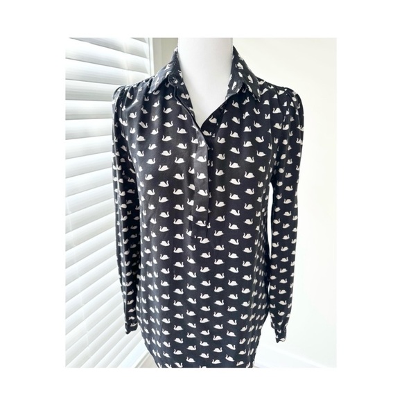 Kate Spade White Swan Blouse - Picture 2 of 7
